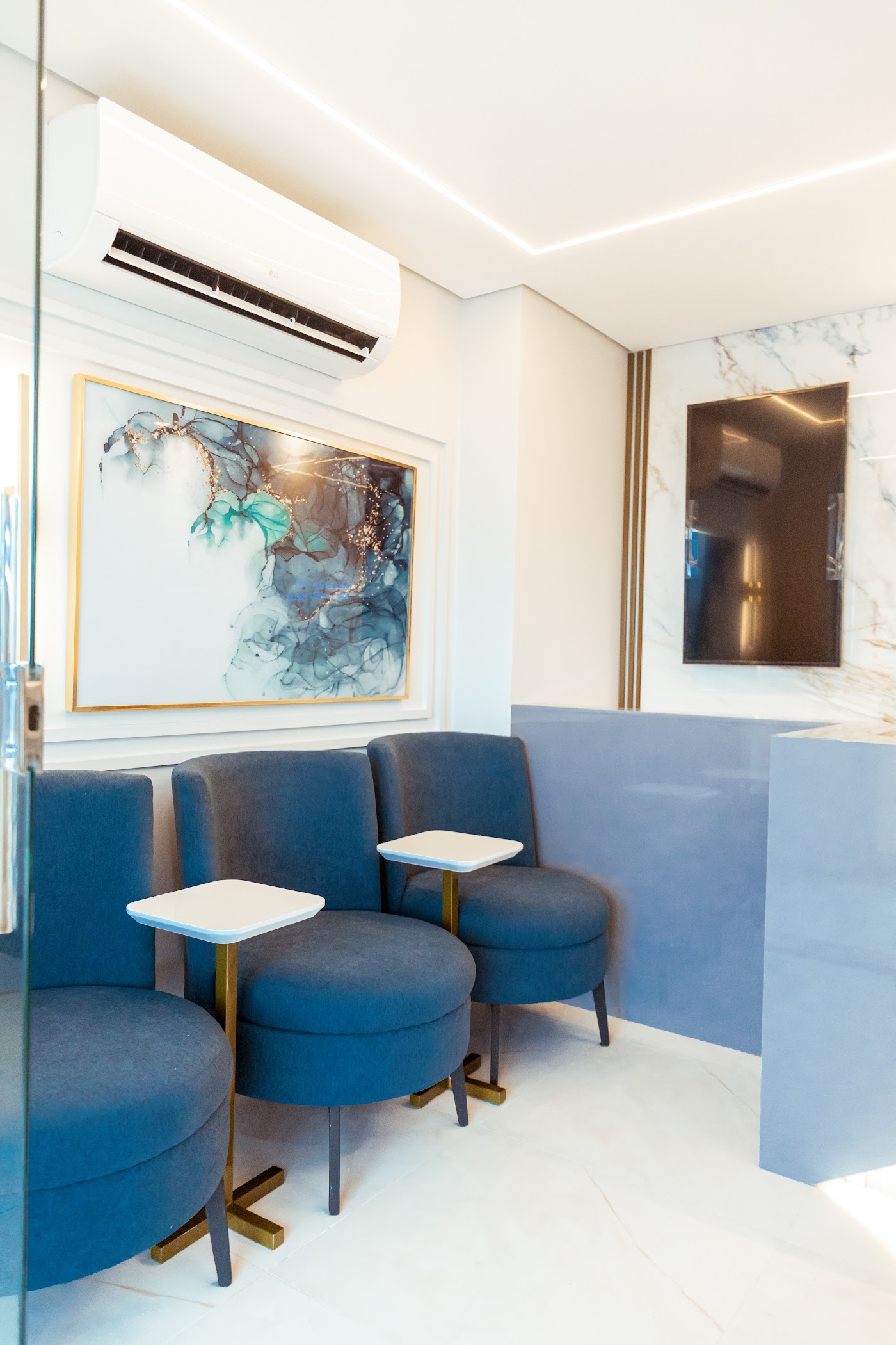 Sala de espera da clínica